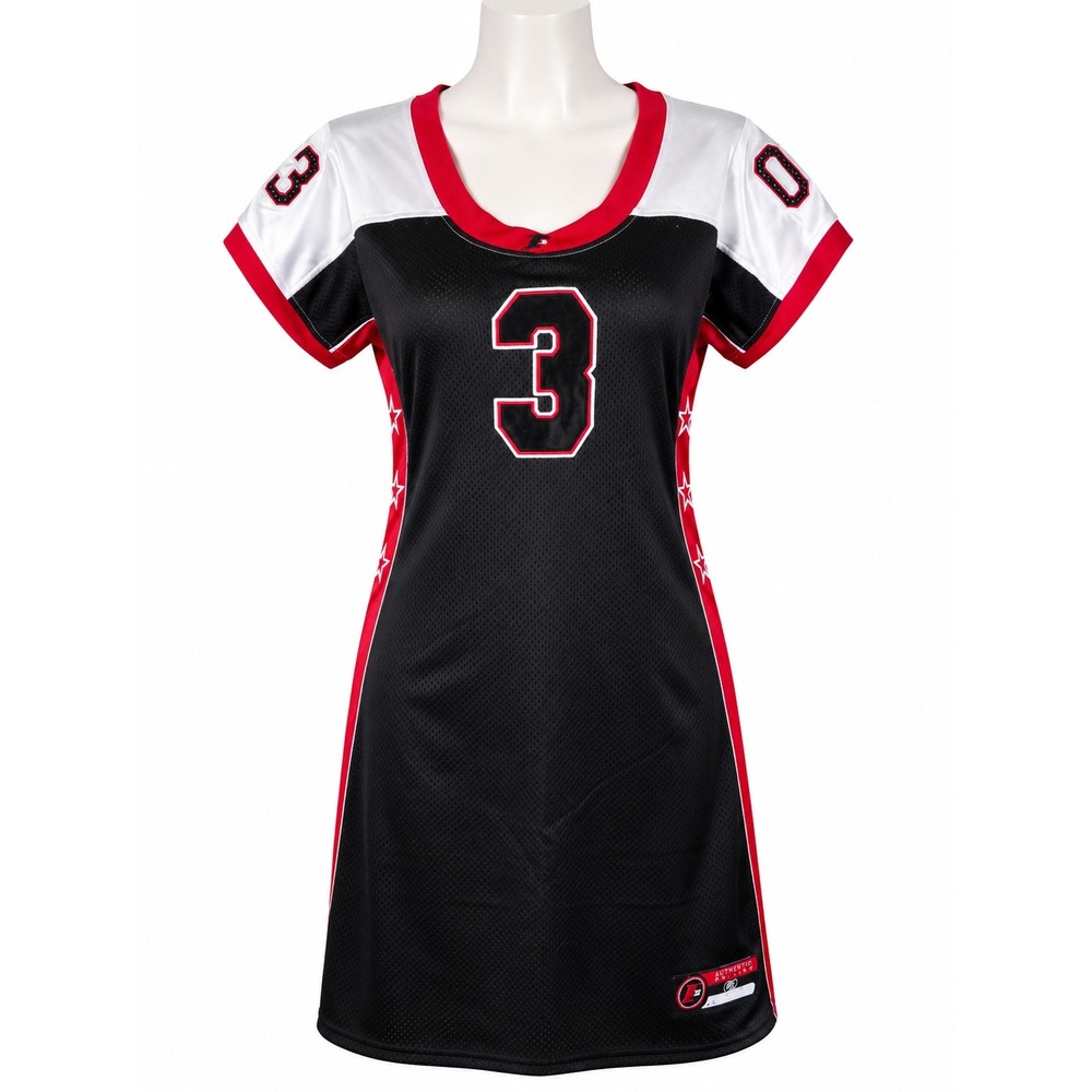 Reebok Allen Iverson I3 Jersey Dress Women XXL 18 Black Red Basketball #3